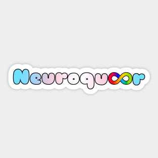 Neuroqueer trans flag infinity neurodivergent autistic transgender pride Sticker